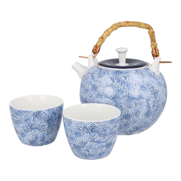 Juego de té Ola Zen Ritual Japonés en tu Hogar