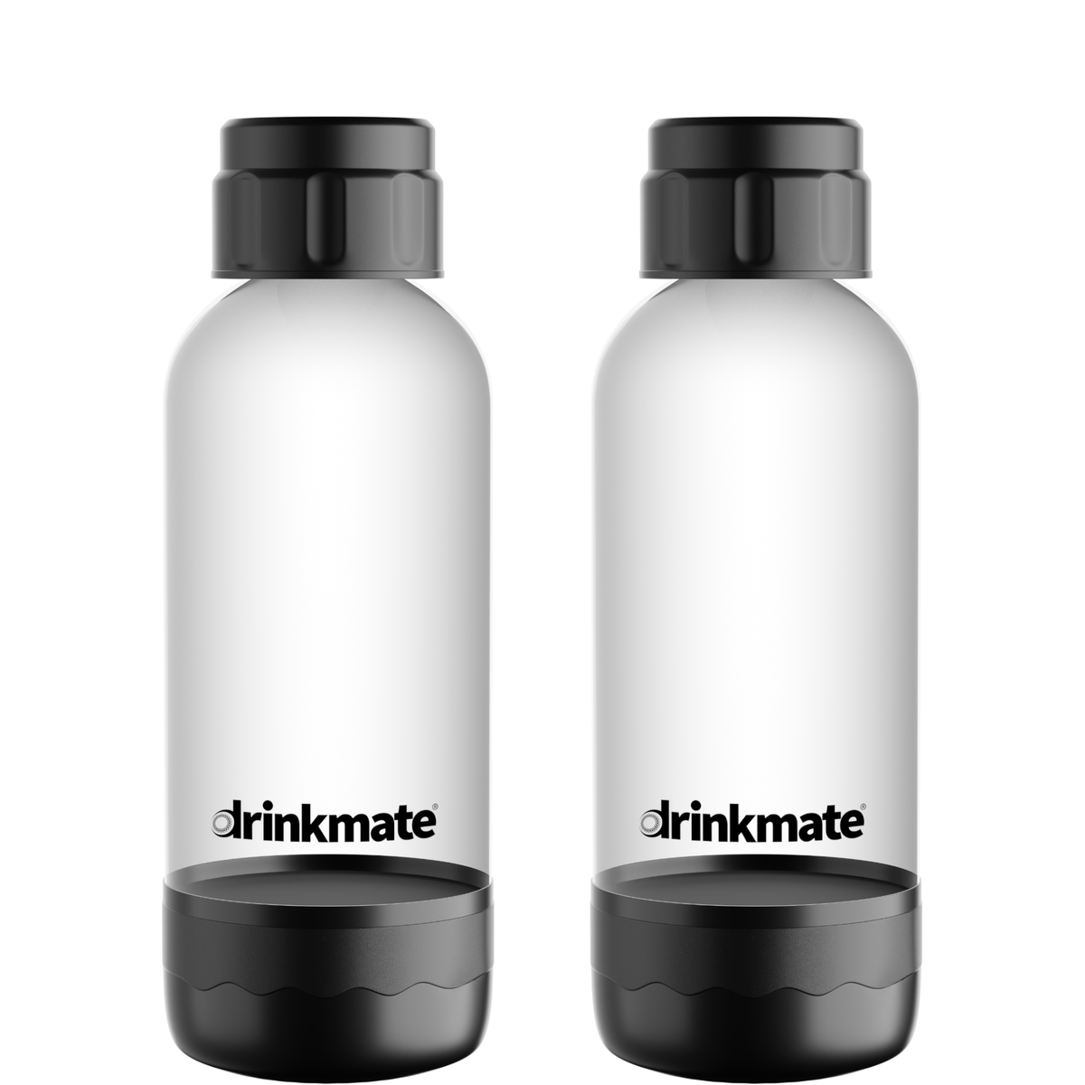 Botellas Drinkmate 0,5 L · Pack de 2 – Negro