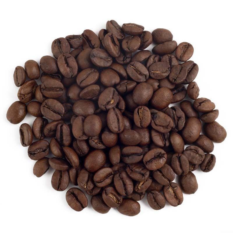 Café de vainilla descafeinado en grano