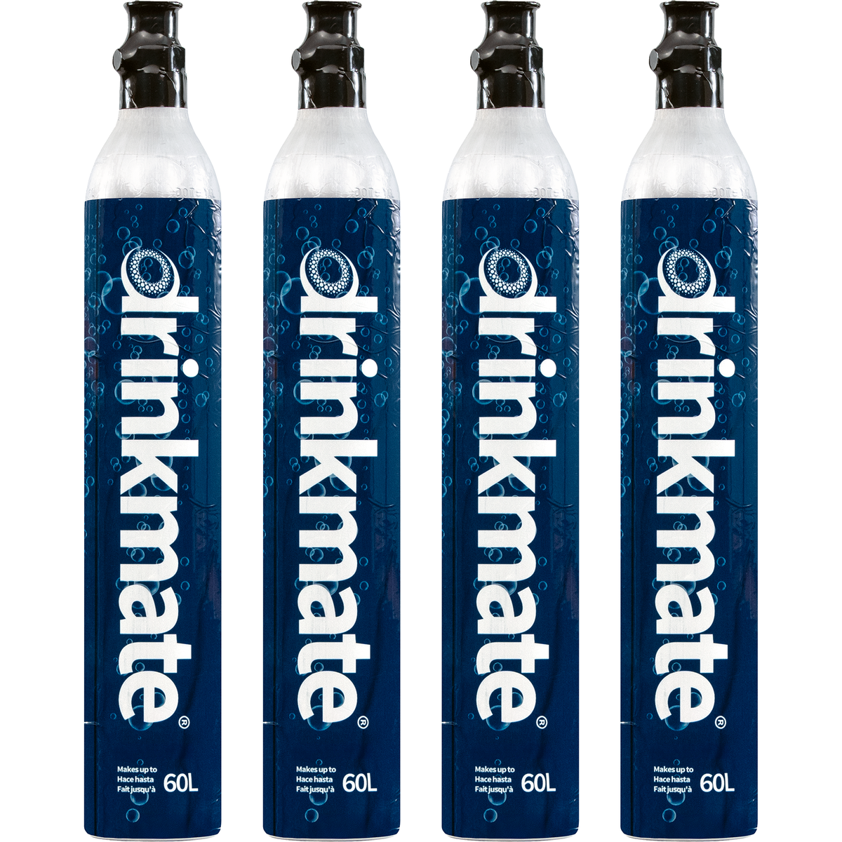 Cilindros de CO₂ Drinkmate 425 g (60 L) – Pack de 4