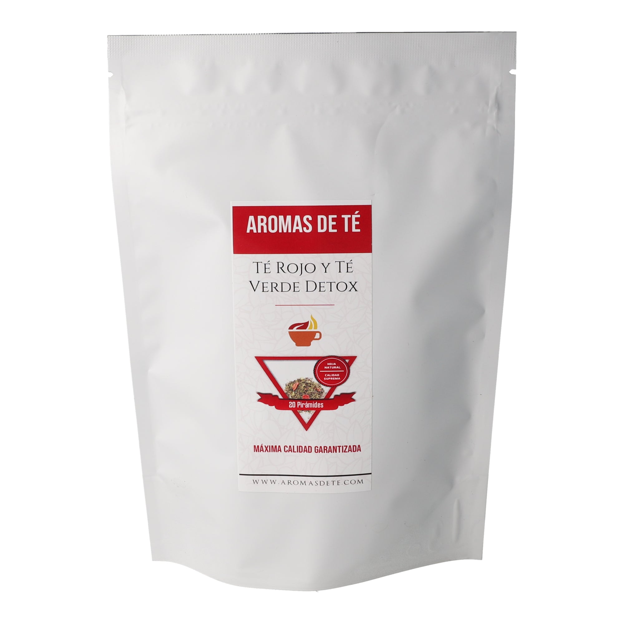 Piramidi disintossicanti del tè rosso e del tè verde 