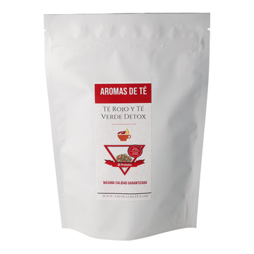Piramidi disintossicanti del tè rosso e del tè verde 