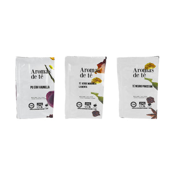 Pack de tres tés: Pu Erh Vainilla, Moruno a la Menta y Negro Pakistaní