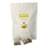 Pirámides de Té Verde y Blanco Sorbete de Mango